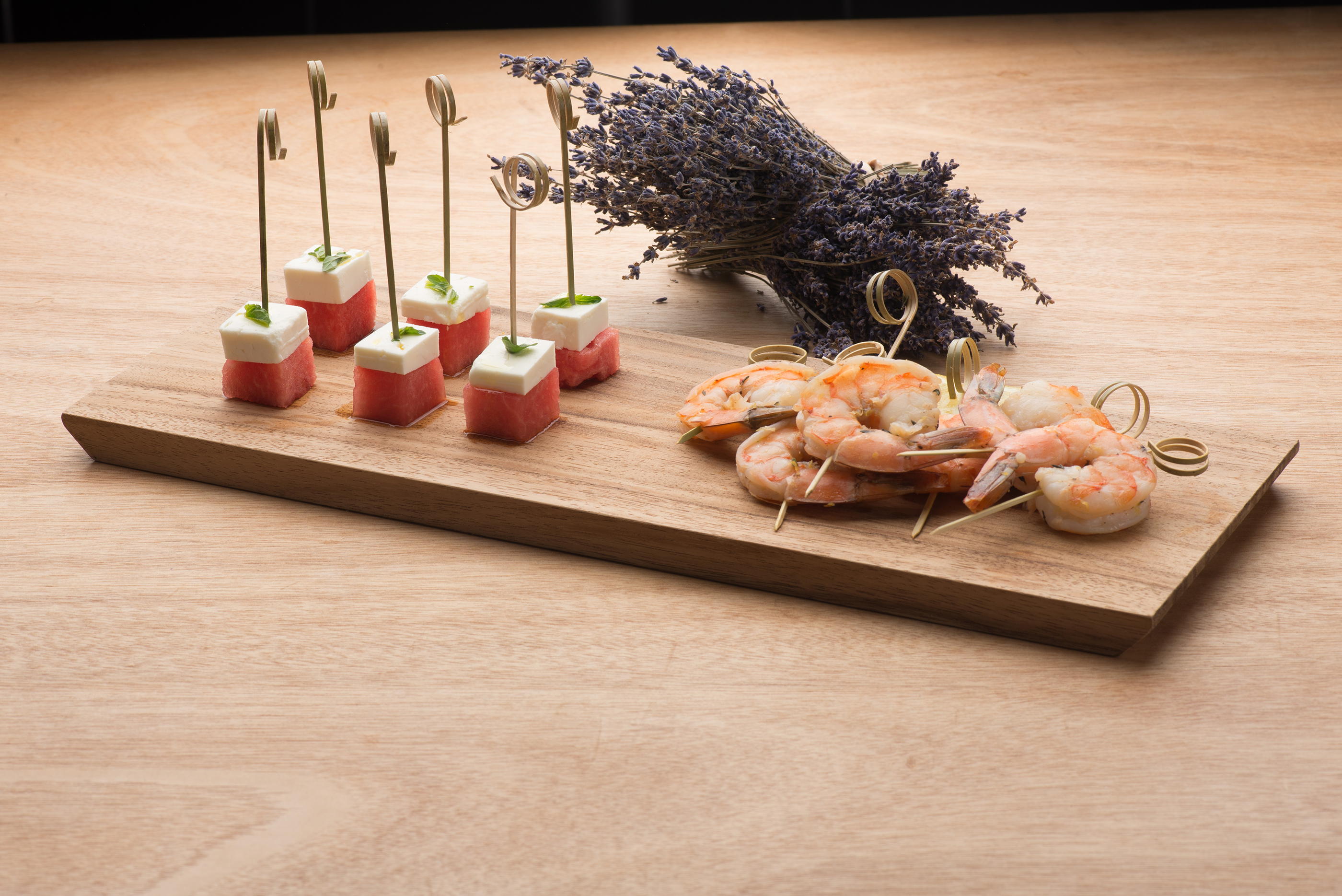 Sushi on Wooden Block Photography